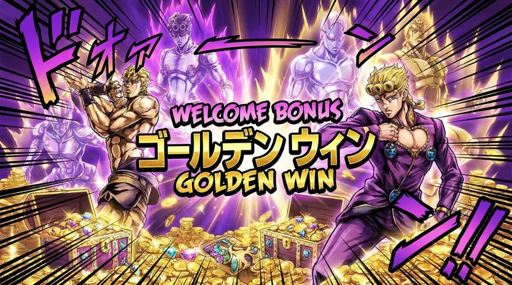 Bônus de Boas-Vindas 161bet - Tesouro dourado com personagens épicos celebrando vitória